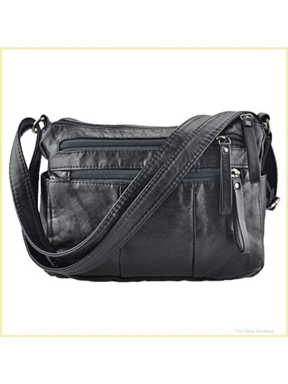 Soft PU Leather Crossbody Shoulder Bag Lightweight Everyday Purse